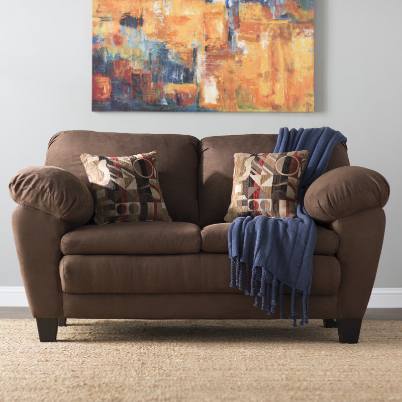 Lark Manor Clemons 67" Microfiber/Microsuede Pillow Top Arm Loveseat